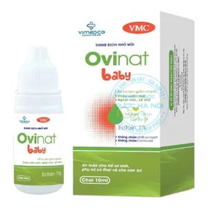 Nhỏ mũi Ovinat Baby làm sạch mũi bé yêu một cách nhẹ nhàng, dễ dàng