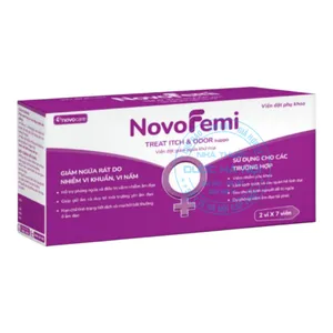 Viên đặt NovoFemi Treat itch & odor chăm sóc phụ khoa toàn diện và an toàn