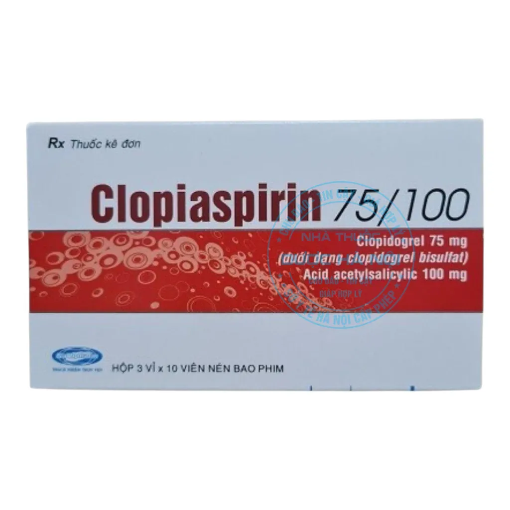 Thuốc Clopiaspirin 75/100