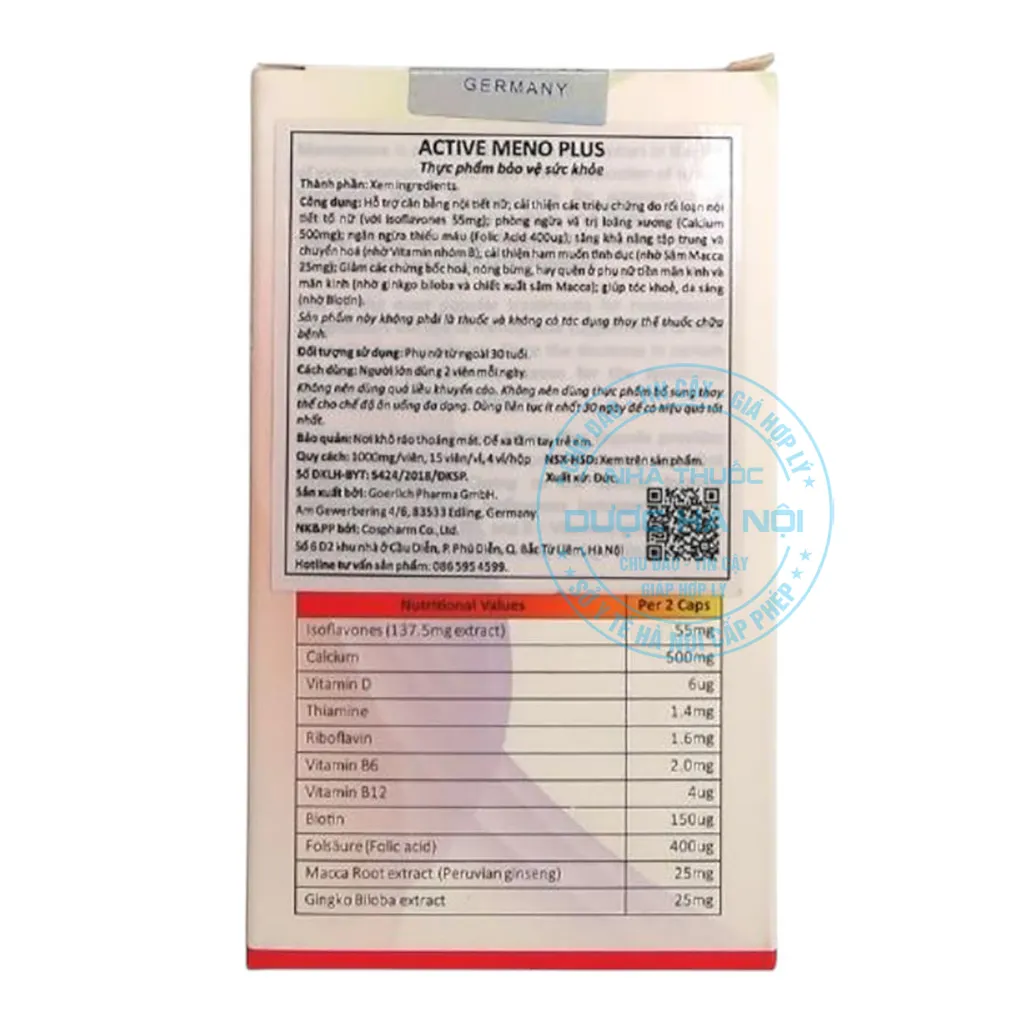 Viên uống Active Meno Plus