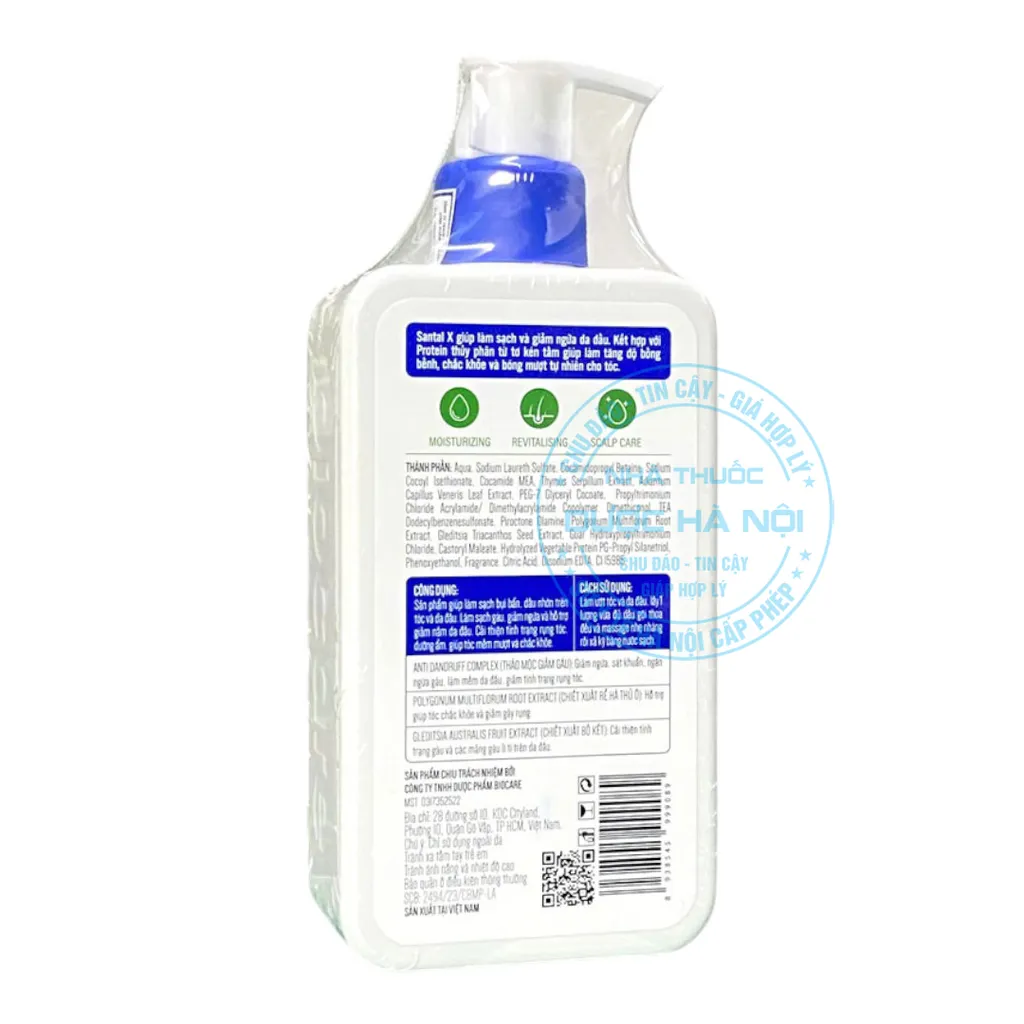 Dầu gội Santal X Biocare Pharma