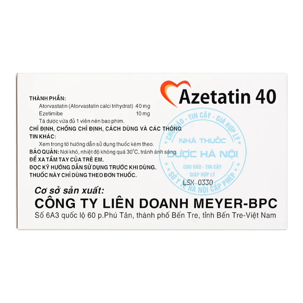 Thuốc Azetatin 40