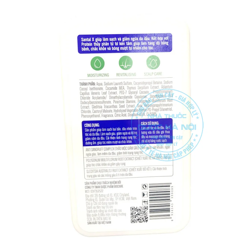 Dầu gội Santal X Biocare Pharma