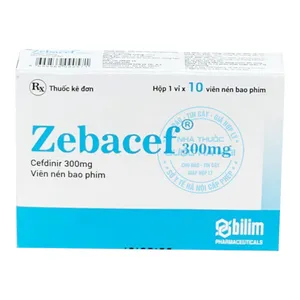 Thuốc Zebacef 300mg điều trị hiệu quả các nhiễm khuẩn do vi khuẩn nhạy cảm ( hộp 10 viên )