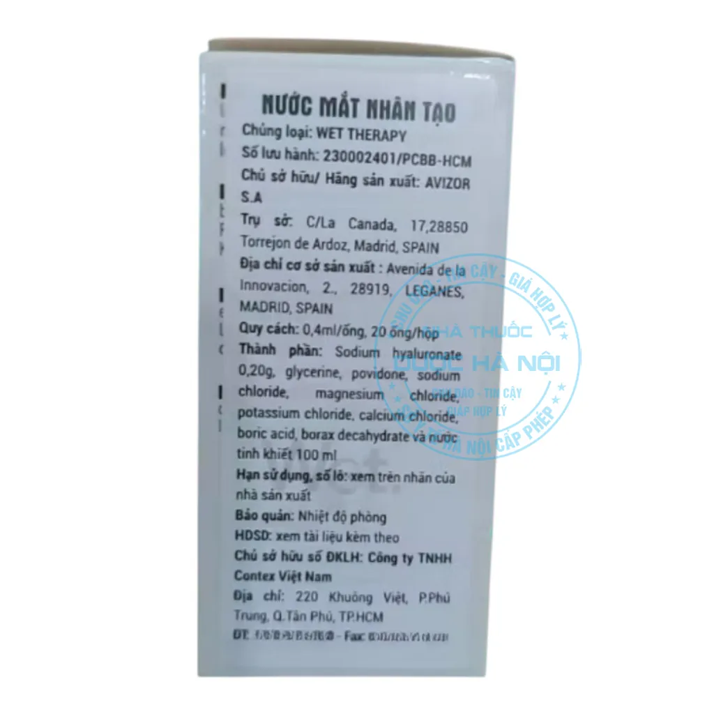 Nhỏ mắt Wet Therapy