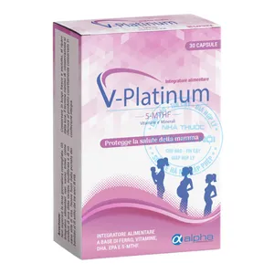 Viên uống V Platinum hỗ trợ phát triển toàn diện của thai nhi  ( hộp 30 viên )
