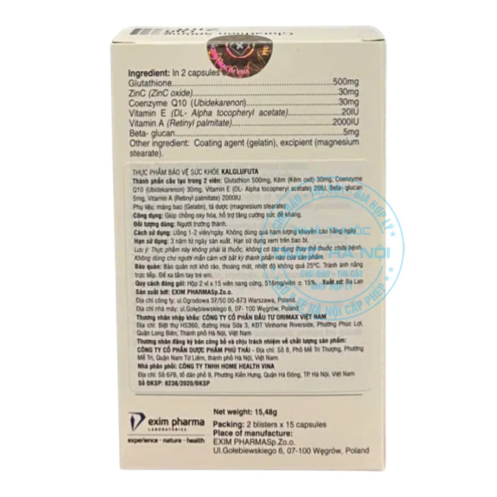 Viên uống Kalglufuta Q10 ZinC