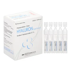 Thuốc nhỏ mắt Hyaluron Eye Drops điều trị mắt khô, tổn thương giác mạc( hộp 30 ống )