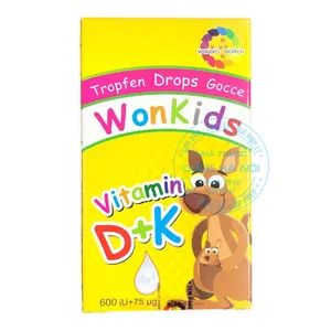 Siro WonKids D+K hỗ trợ phát triển xương, răng, trí não và nâng cao đề kháng  ( 1 Lọ x 20ml)