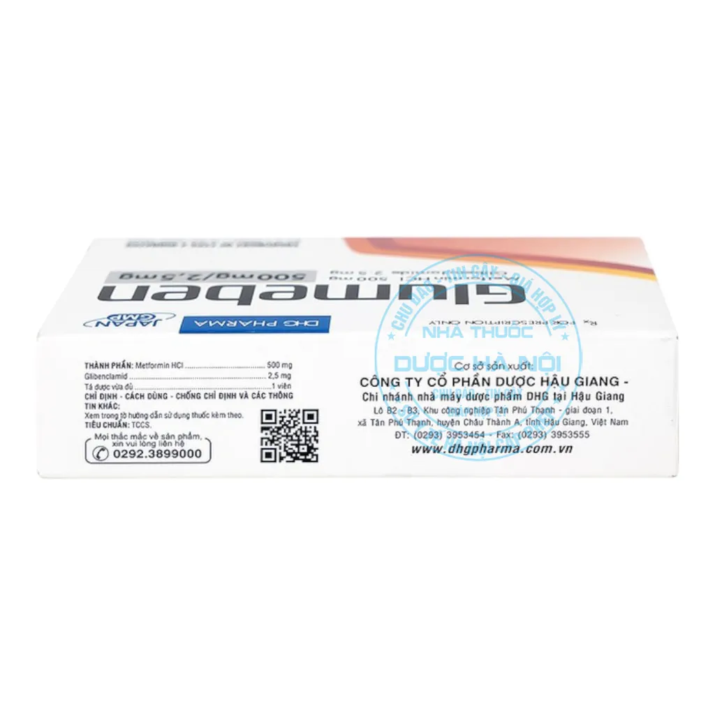 Thuốc Glumeben 500mg/2