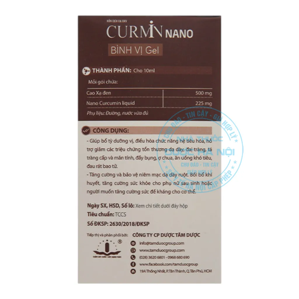 Siro Curmin Nano Bình Vị Gel