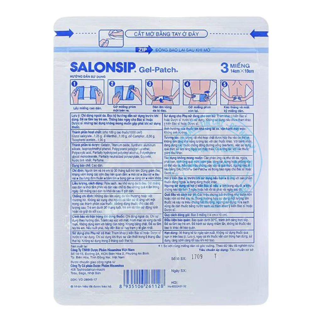 Cao dán SALONSIP