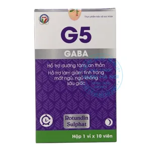 Viên uống G5 GABA hỗ trợ cải thiện giấc ngủ và giảm căng thẳng