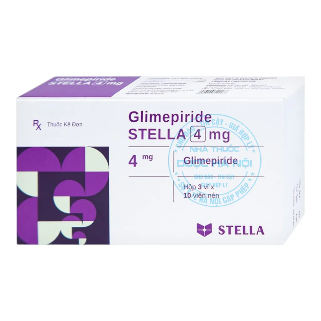 Thuốc Glimepiride Stella 4mg