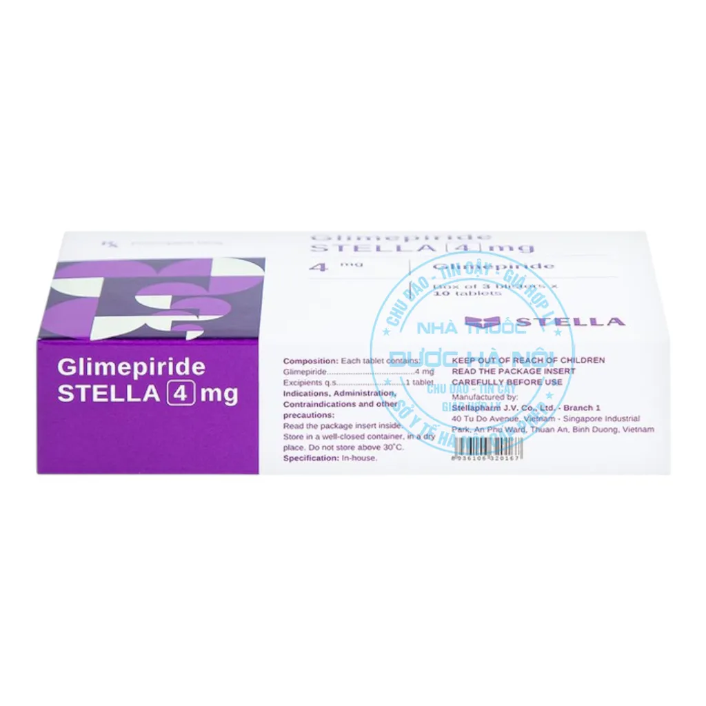 Thuốc Glimepiride Stella 4mg