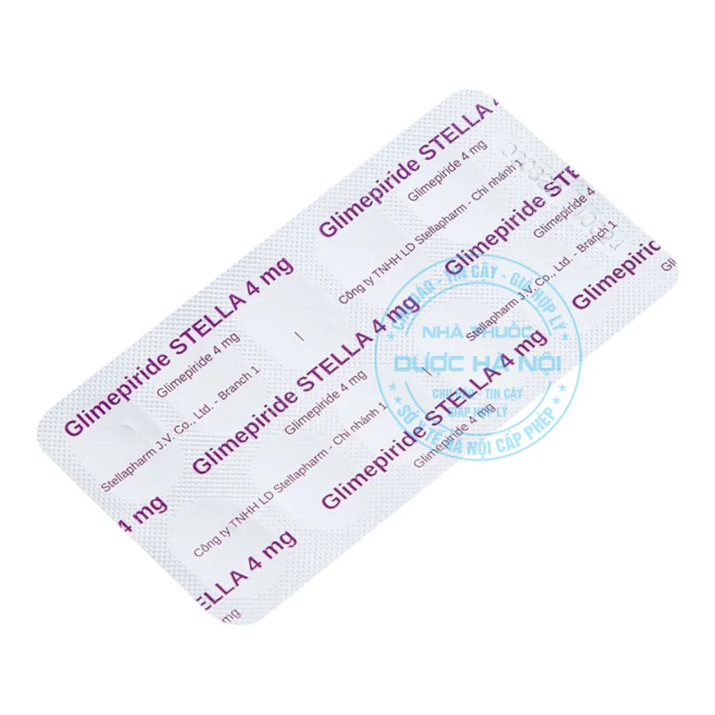 Thuốc Glimepiride Stella 4mg