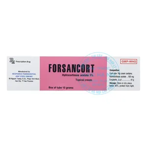 Thuốc Forsancort điều trị các triệu chứng viêm, dị ứng và eczema