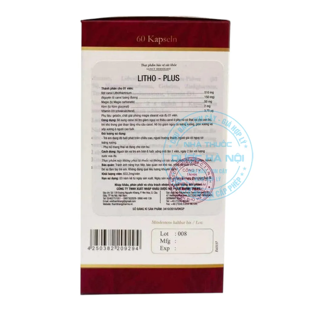 Viên uống Litho Plus