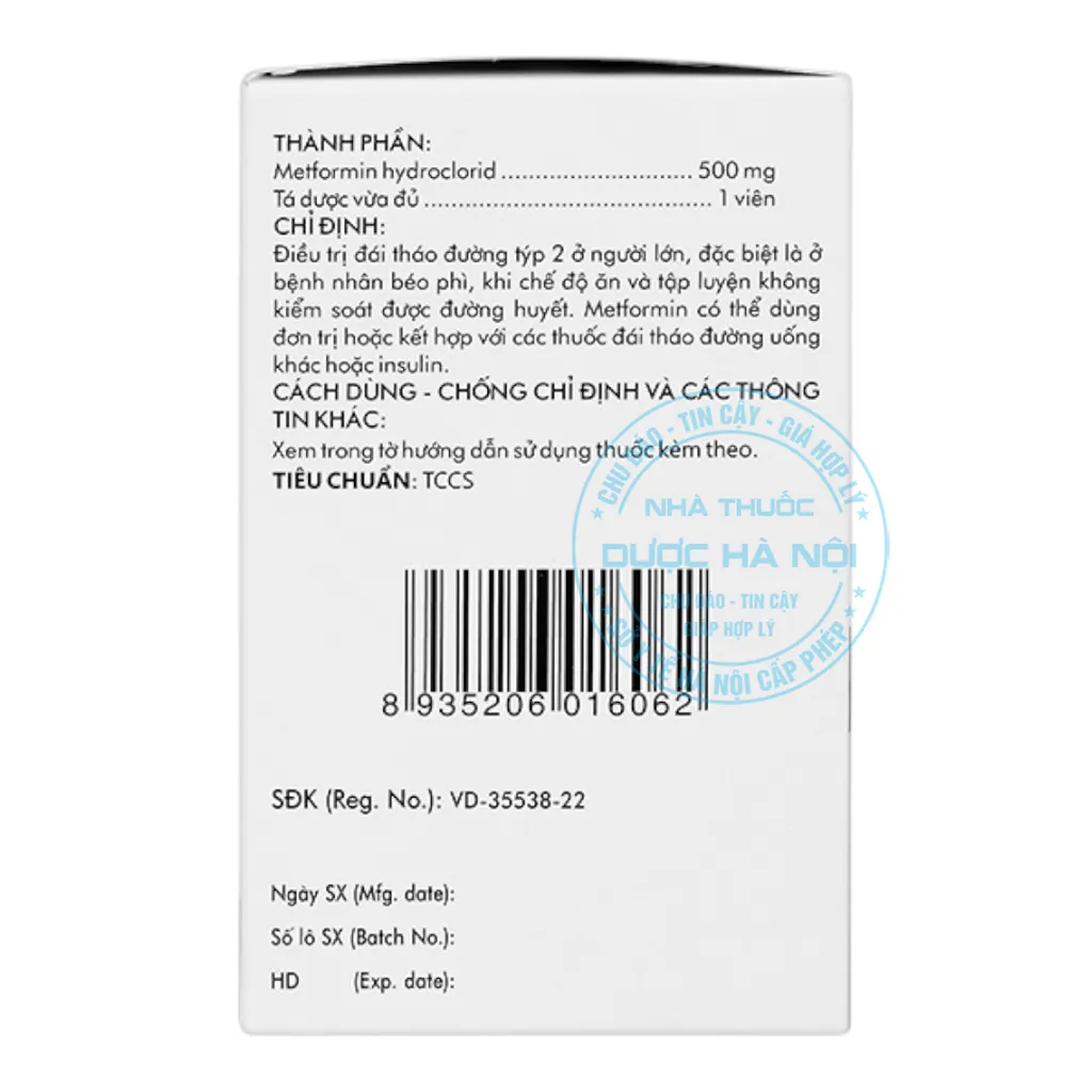 Thuốc Glumeform 500mg DHG