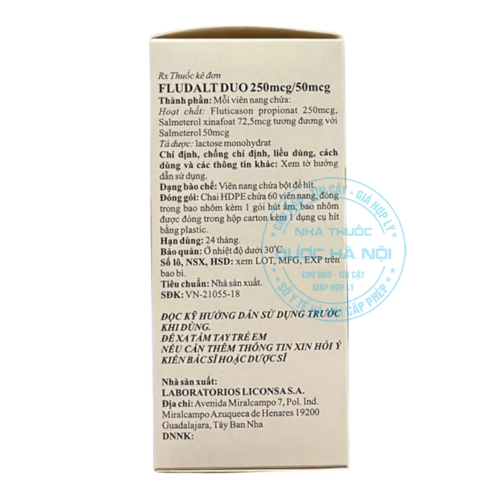 Thuốc Fludalt Duo 250mcg/50mcg
