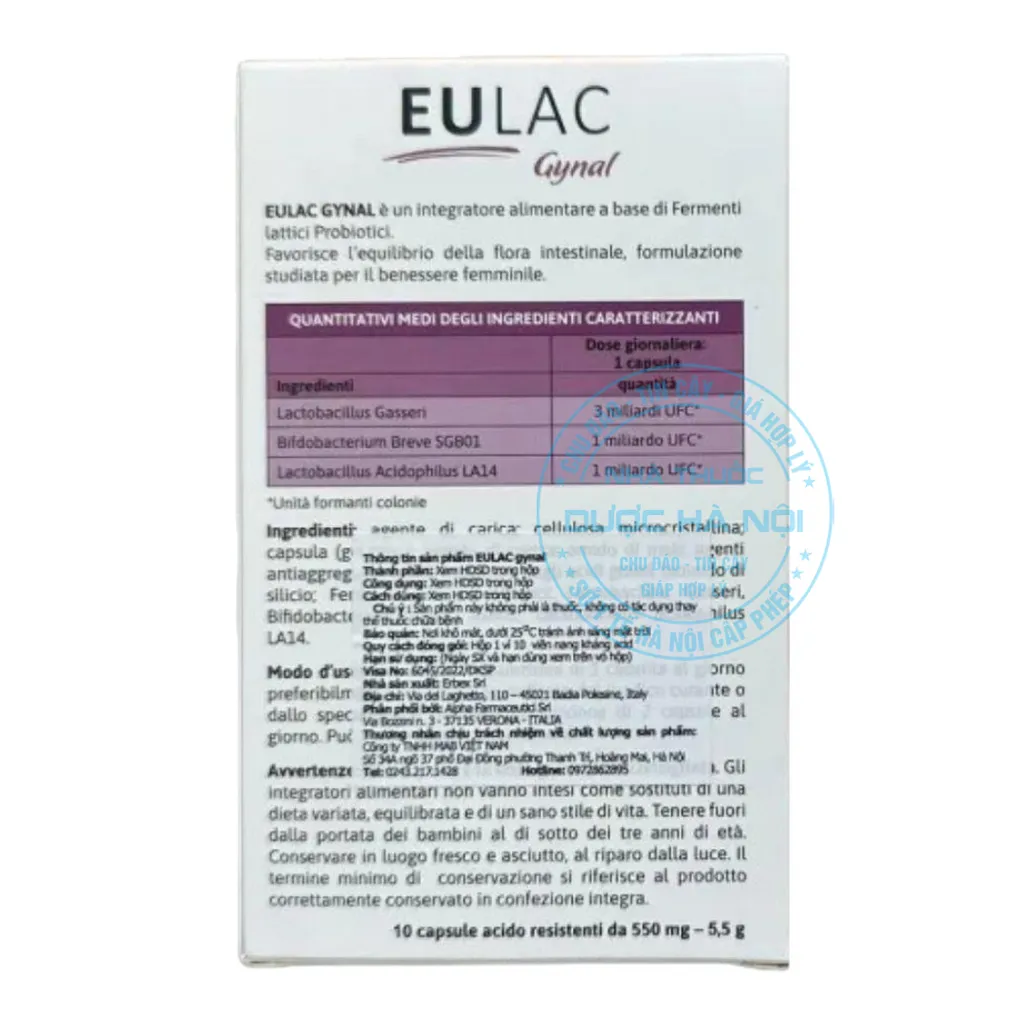 Viên đặt Eulac Gynal