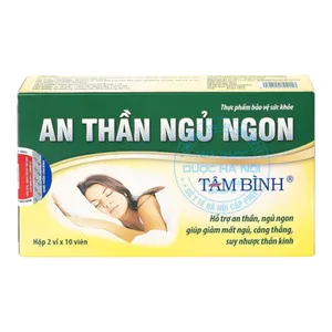 Viên uống An thần ngủ ngon Tâm Bình cải thiện chất lượng giấc ngủ