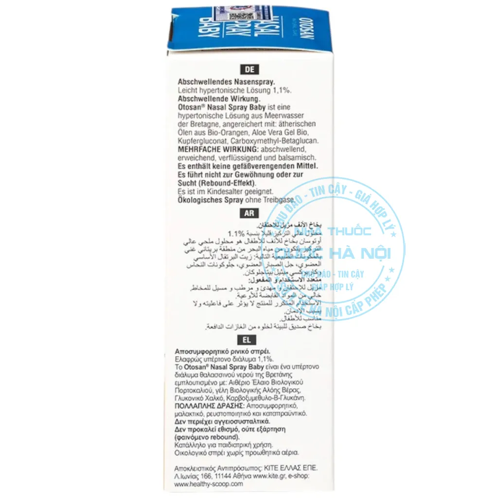 Xịt mũi Otosan Nasal Spray Baby