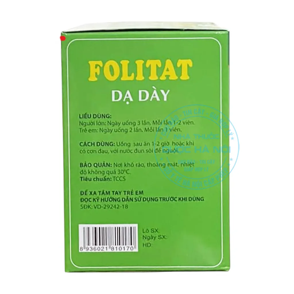 Thuốc Folitat dạ dày