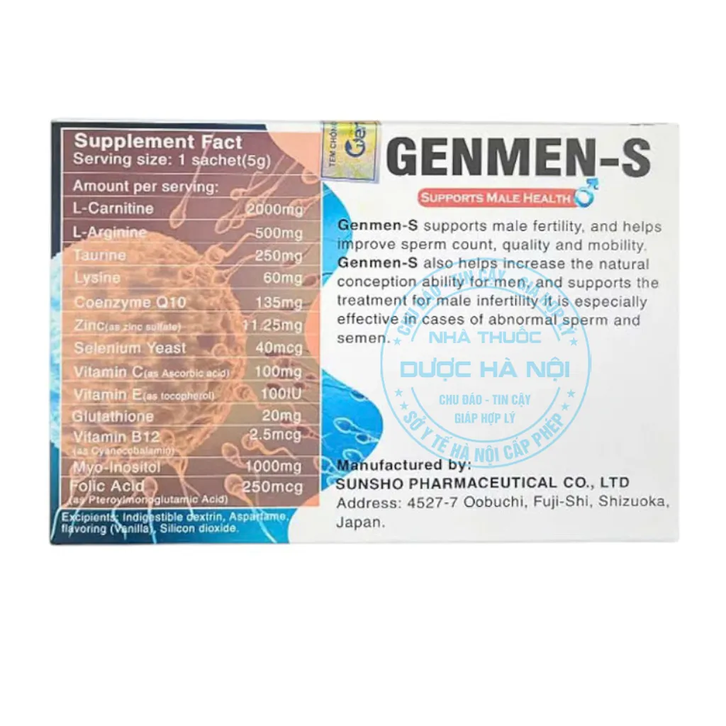 Viên uống Genmen-S