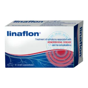 Thuốc đặt Linaflon điều trị bệnh trĩ và các biến chứng kèm theo ( hộp 10 viên )