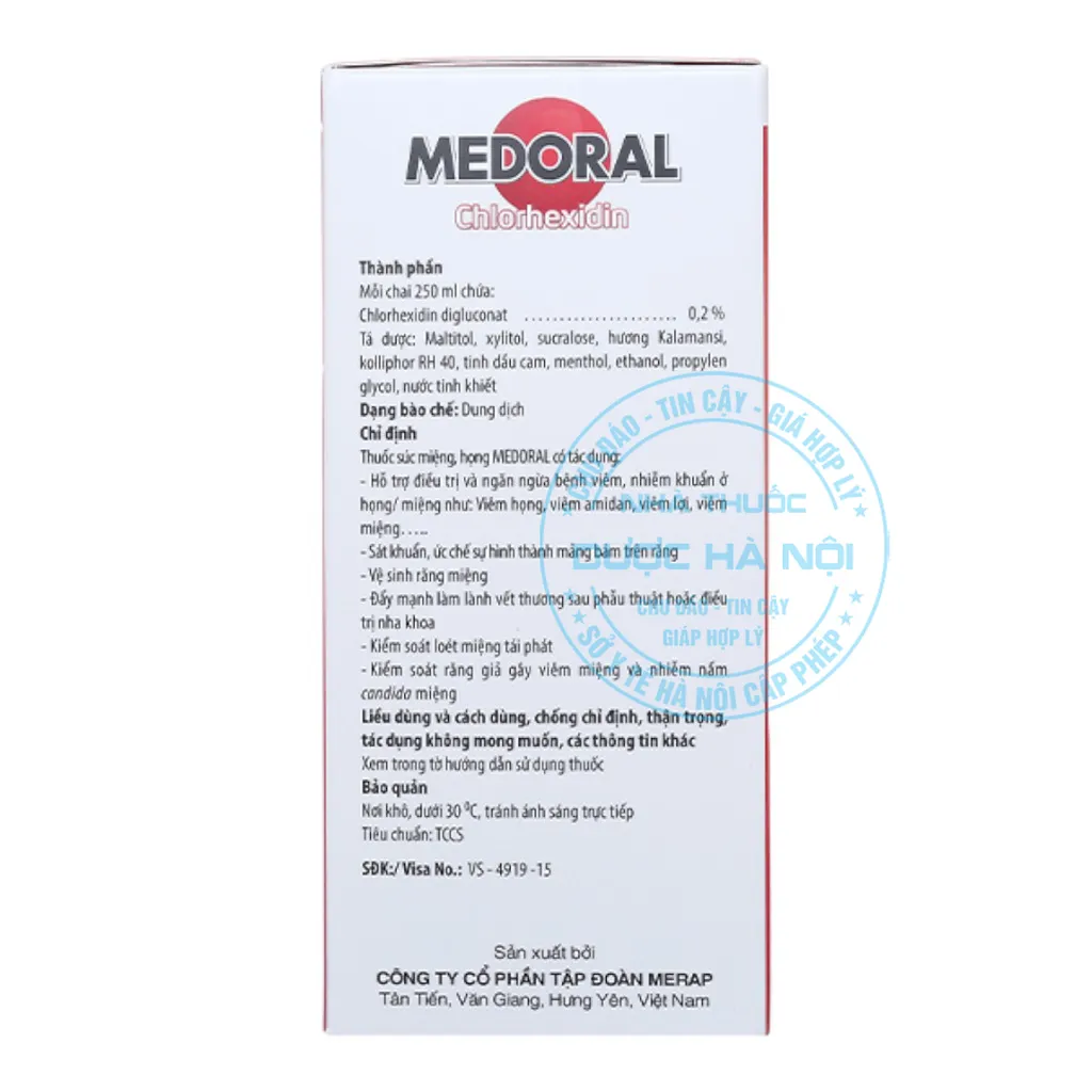 Dung dịch súc miệng Medoral