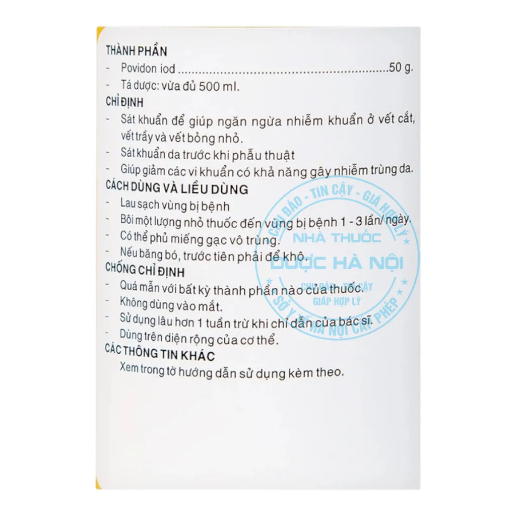 Cồn sát khuẩn Povidone