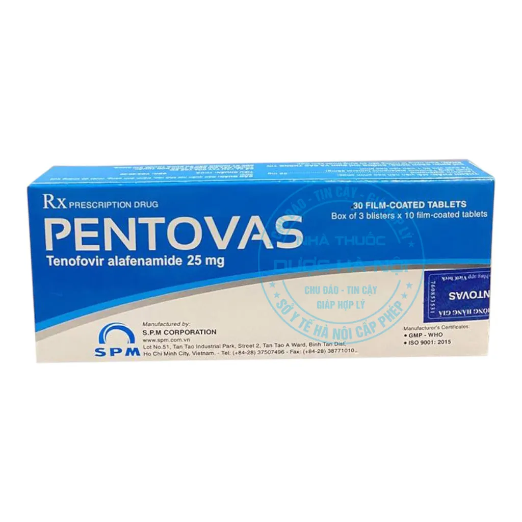 Thuốc Pentovas 25 mg
