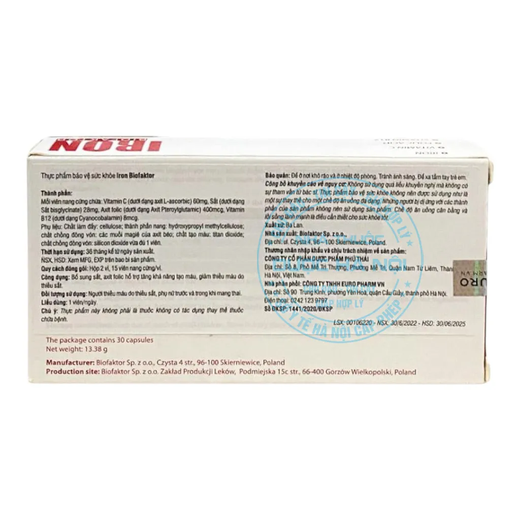 Viên uống Iron Biofaktor