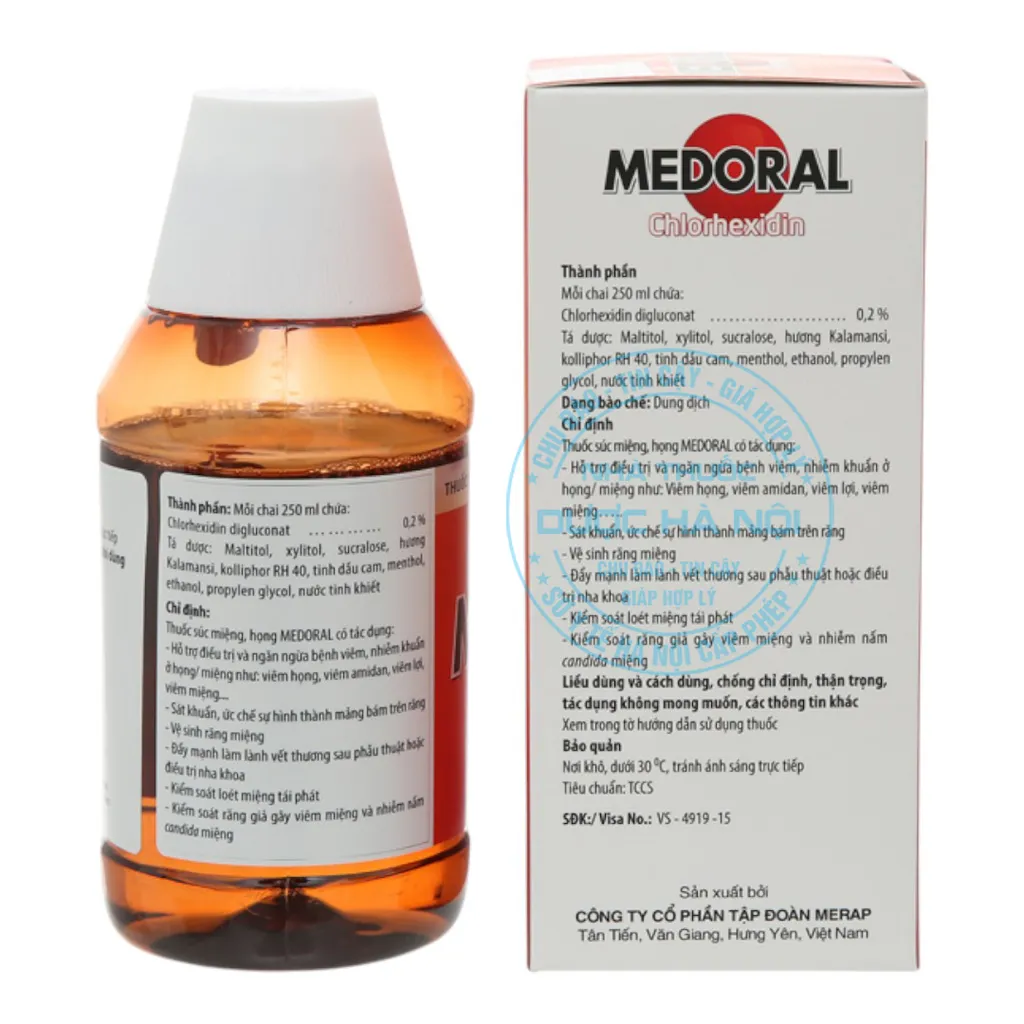 Dung dịch súc miệng Medoral