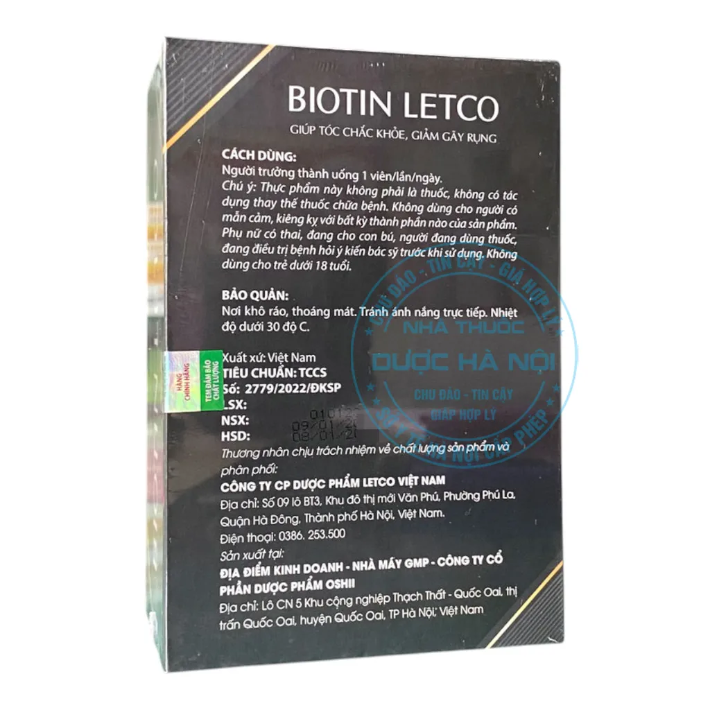 Viên uống Biotin Letco