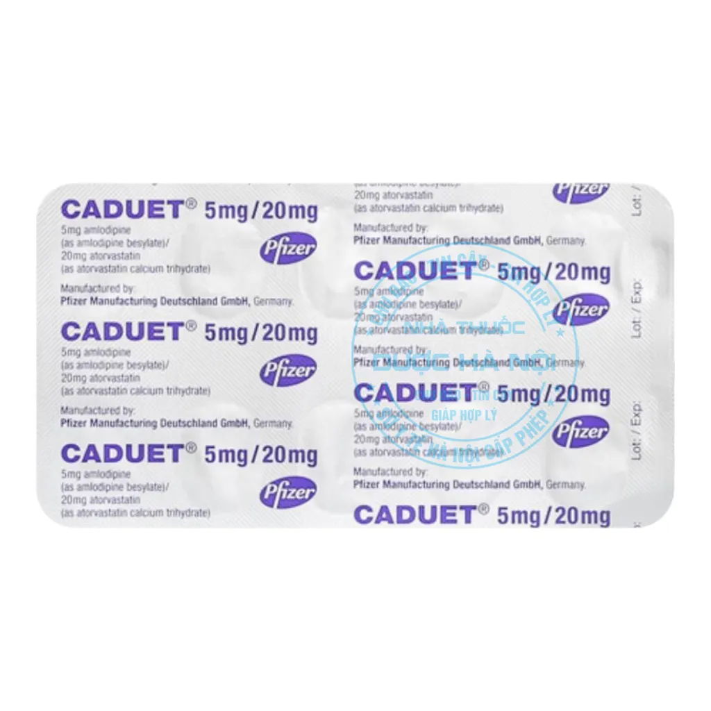 Thuốc Caduet 5mg/20mg