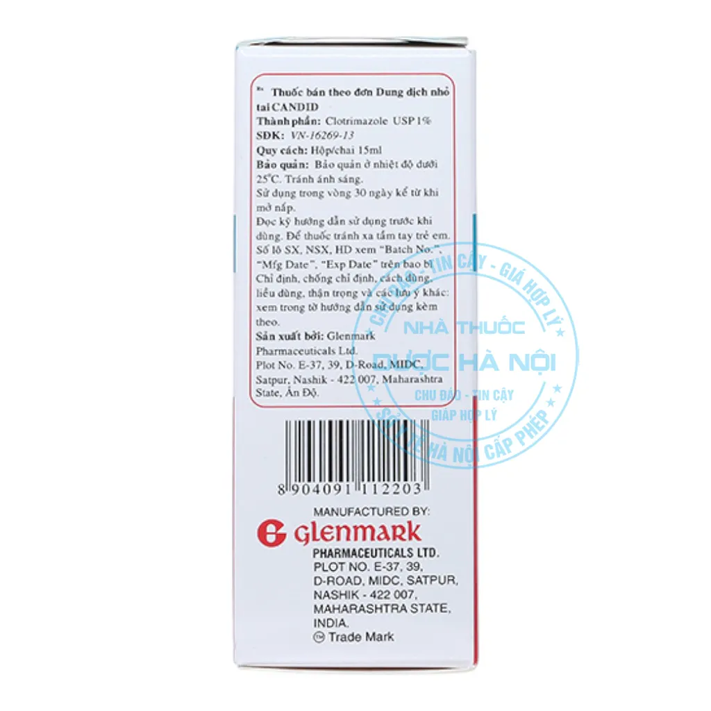 Thuốc nhỏ tai Candid 15ml