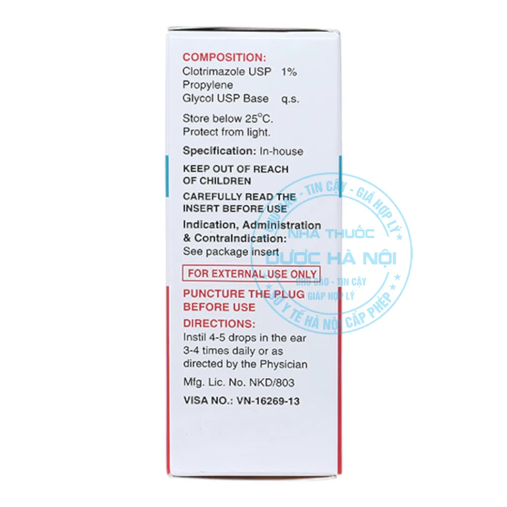 Thuốc nhỏ tai Candid 15ml