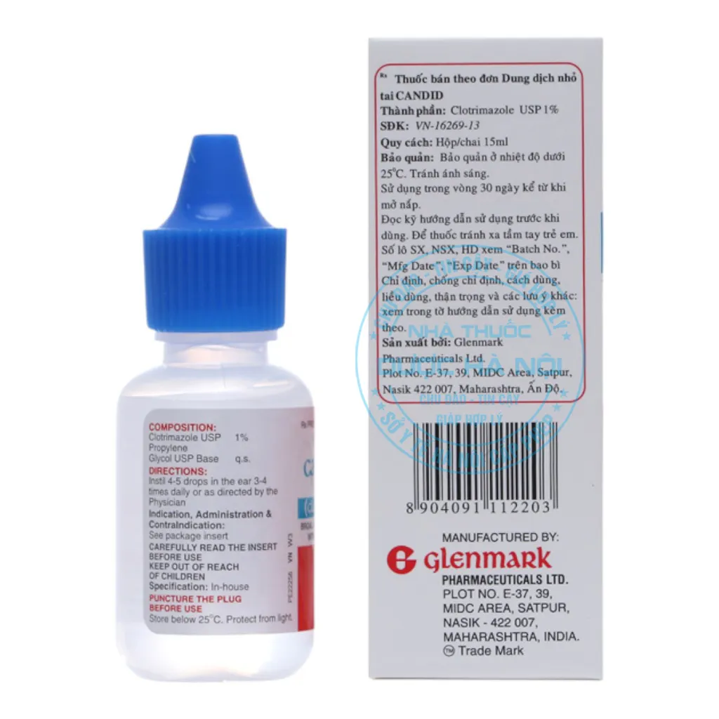 Thuốc nhỏ tai Candid 15ml
