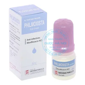 Thuốc nhỏ mắt Philmoxista Eye Drops điều trị các nhiễm trùng mắt do vi khuẩn