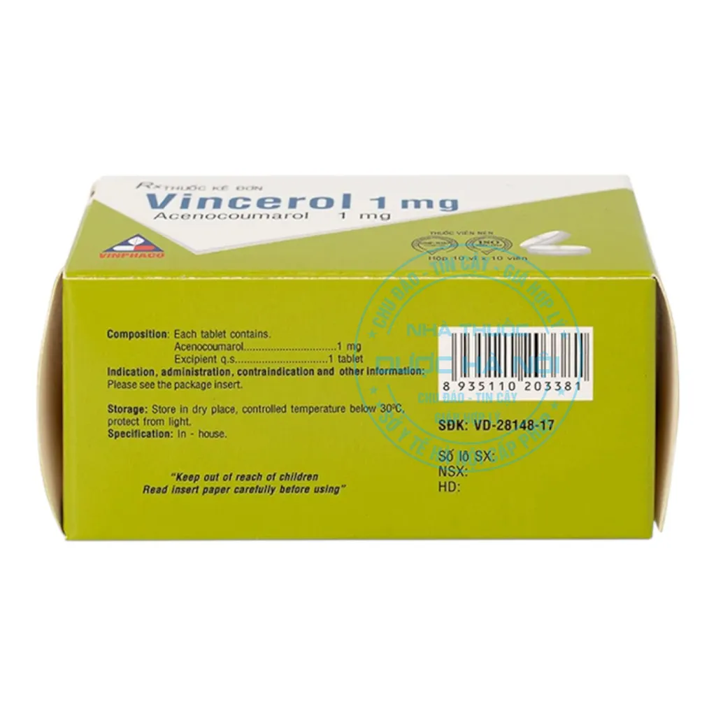 Thuốc Vincerol 1mg