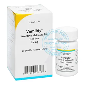 Thuốc Vemlidy 25mg điều trị viêm gan B mãn tính, giúp kiểm soát tải lượng virus( lọ 30 viên )