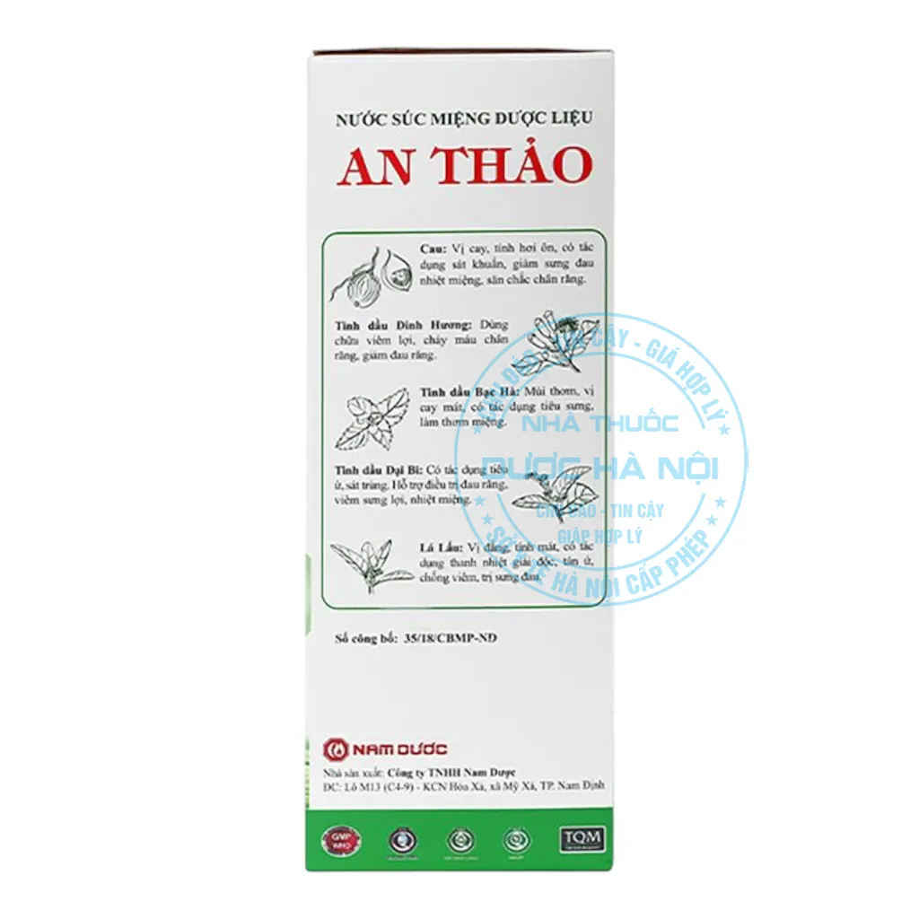 Nước súc miệng dược liệu An Thảo