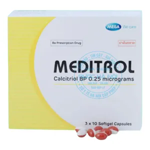 Thuốc Meditrol 0.25mcg Mega điều trị các bệnh liên quan tới rối loạn chuyển hóa calci-phosphat