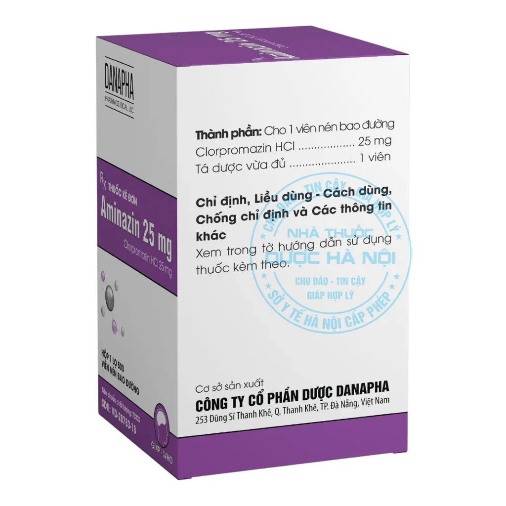 Thuốc Aminazin 25mg