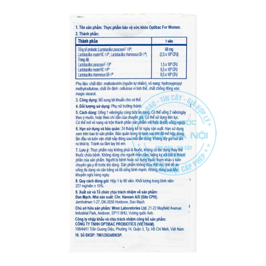 Viên uống Optibac For Women