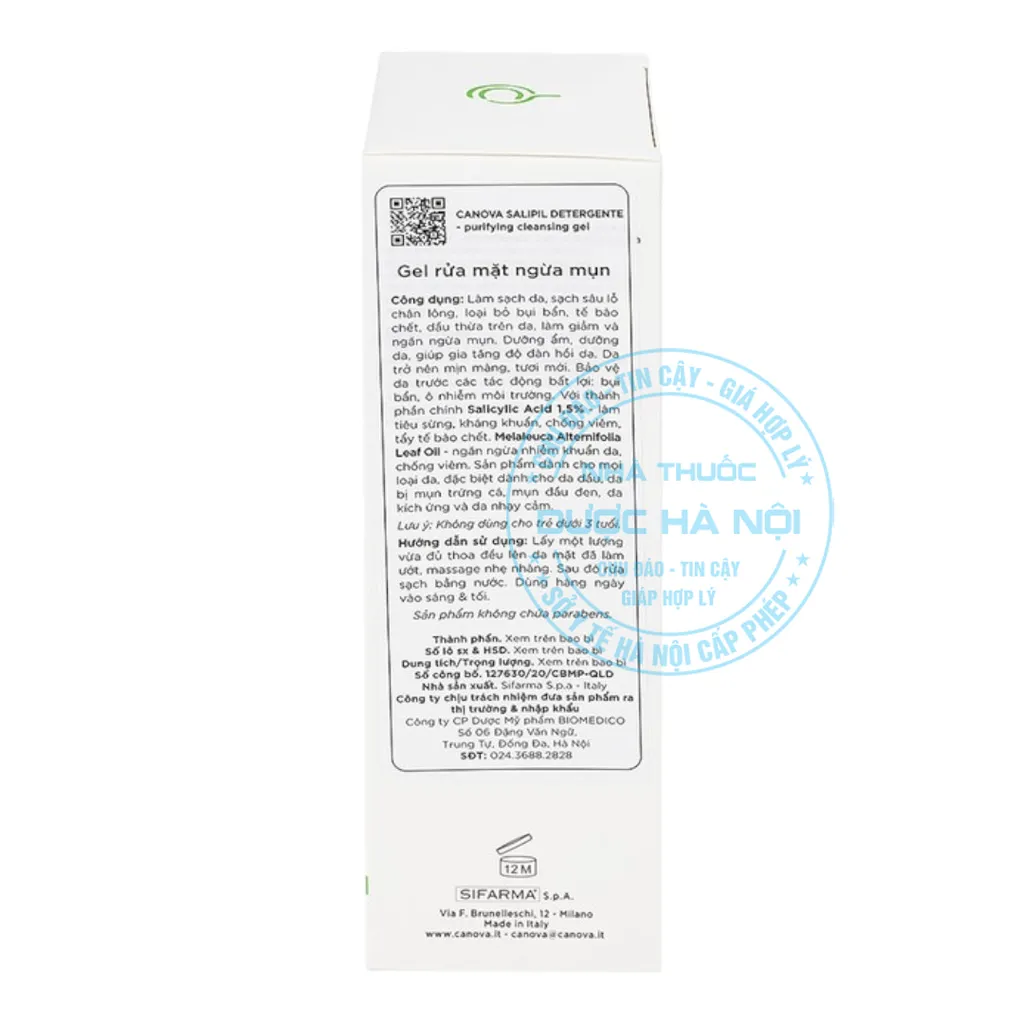 Sữa rửa mặt Canova Salipil