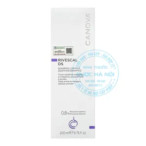 Dầu gội Canova Rivescal DS hỗ trợ cho da đầu như ngứa, gàu và bong tróc
