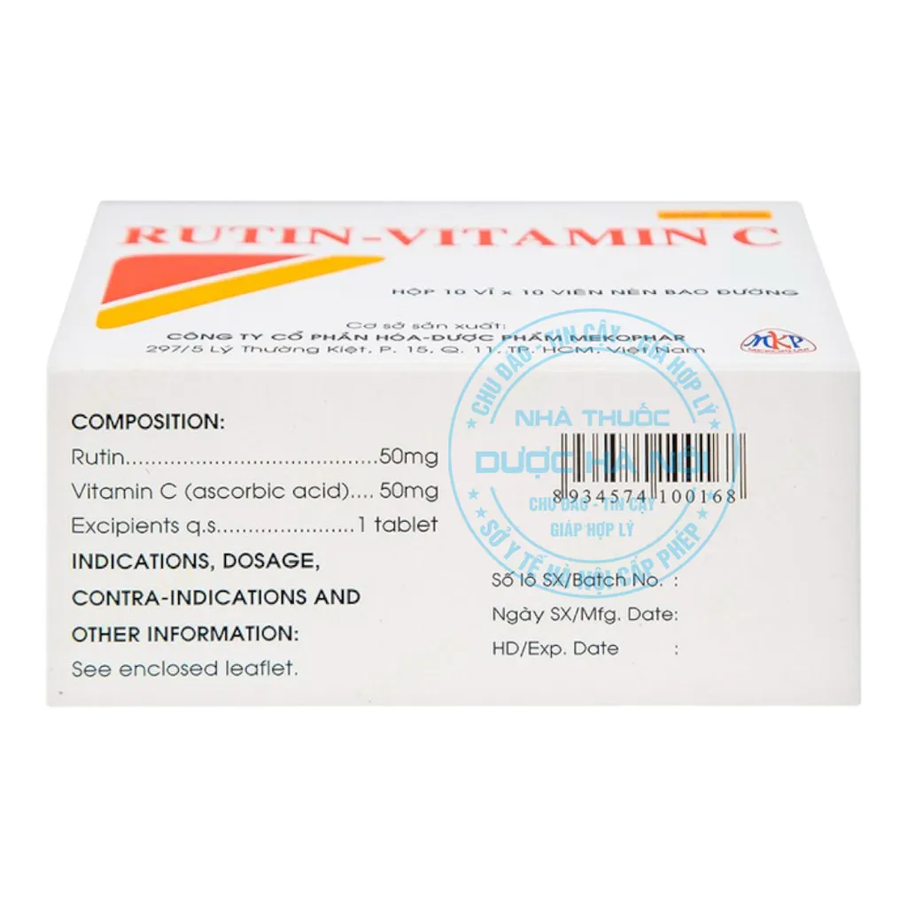 Thuốc Rutin-Vitamin C